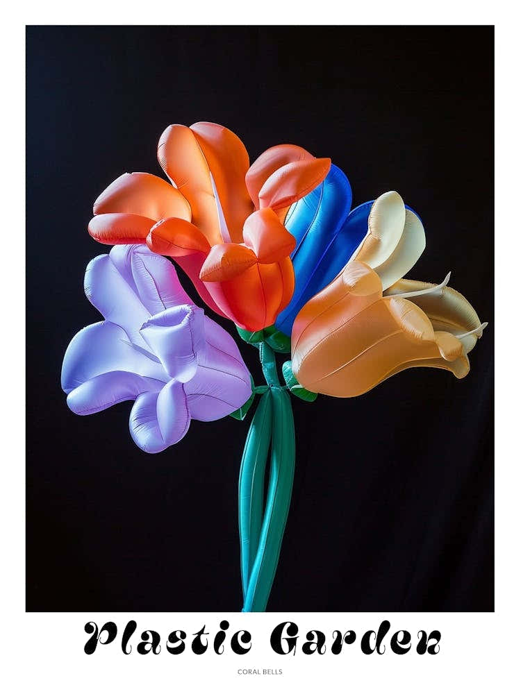Bright Inflatable Flowers Poster Coral Bells 3