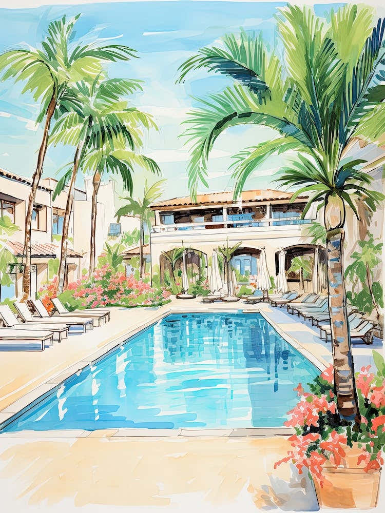 Four Seasons Resort Maui At Wailea   Maui, Hawaii   Resort Storybook Illustration 3