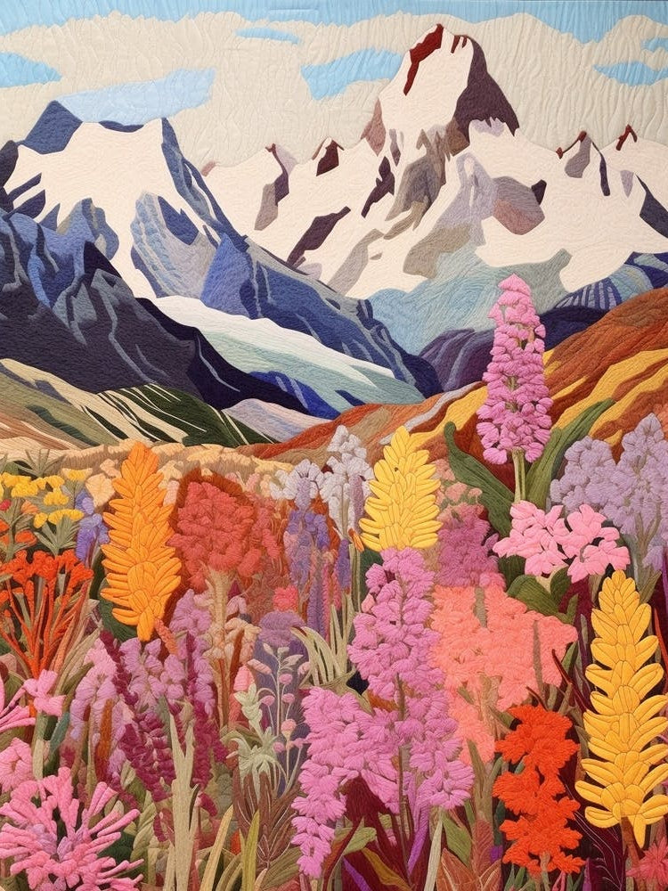Mount Cook New Zealand 6 Colourful Mountain Illustration