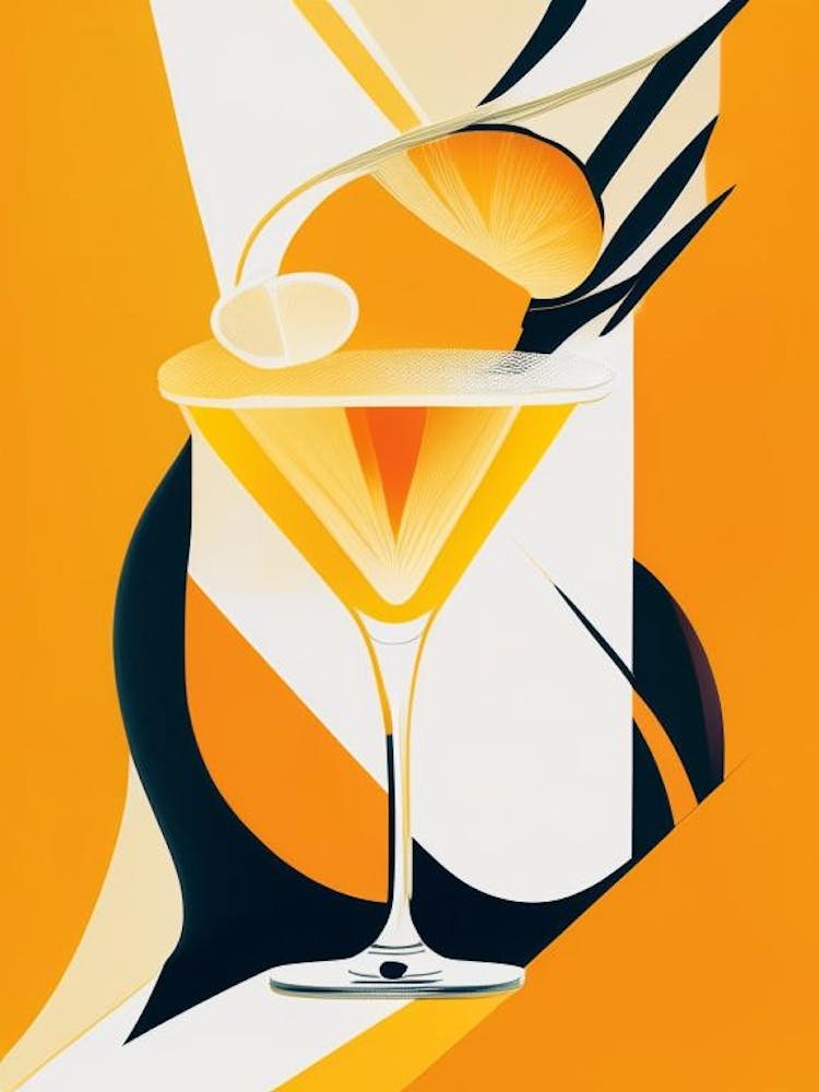 Whiskey Sour Pop Matisse Cocktail Poster