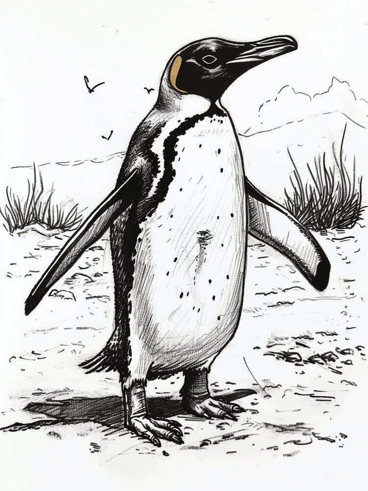 King Penguin Exploring Their Environment 2