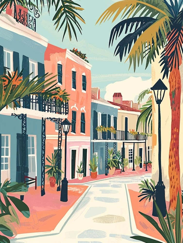 French Quarter Storybook Illustration 2