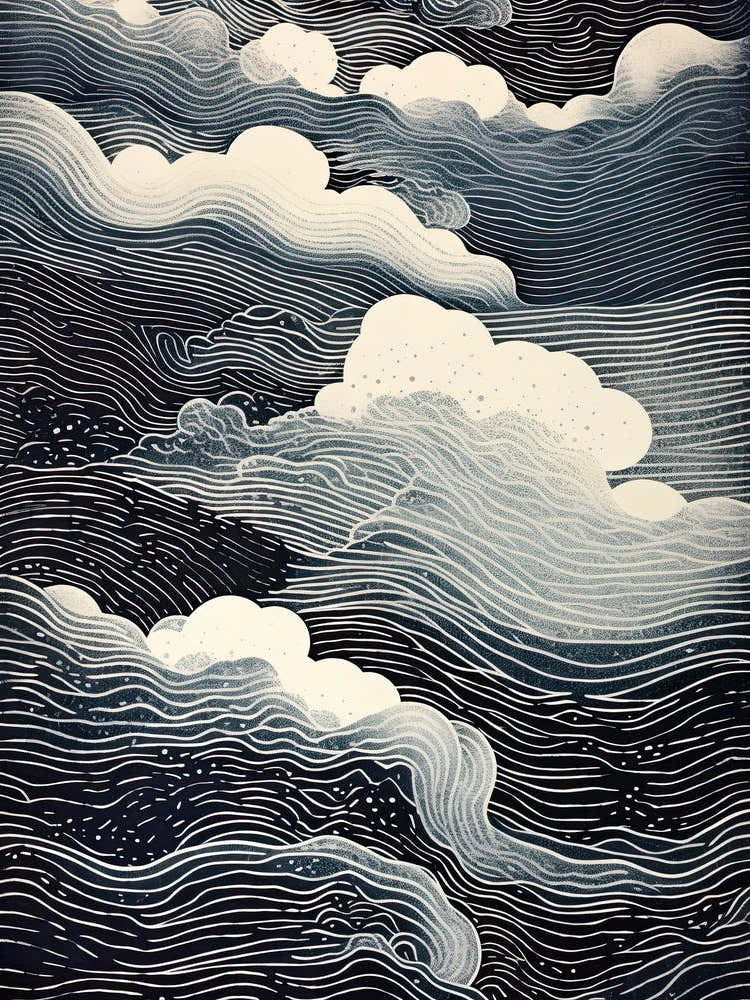 Vintage Visions; Risograph Abstract Dreamscape