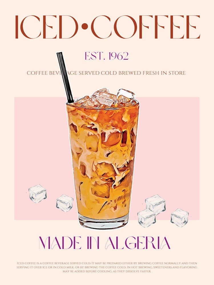 Iced Coffee Mid Century