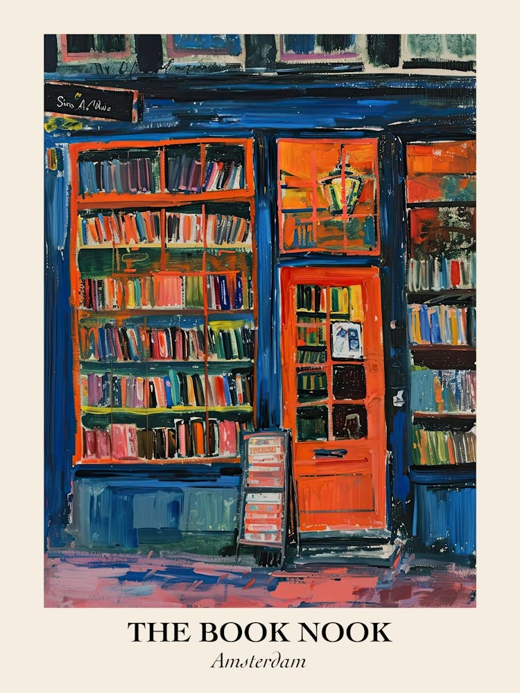Amsterdam Book Nook Bookshop 4 Poster