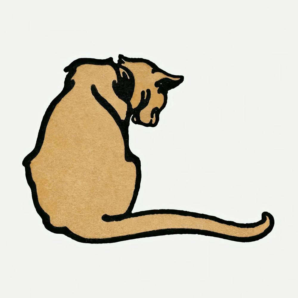 Brown Cat, Edward Penfield