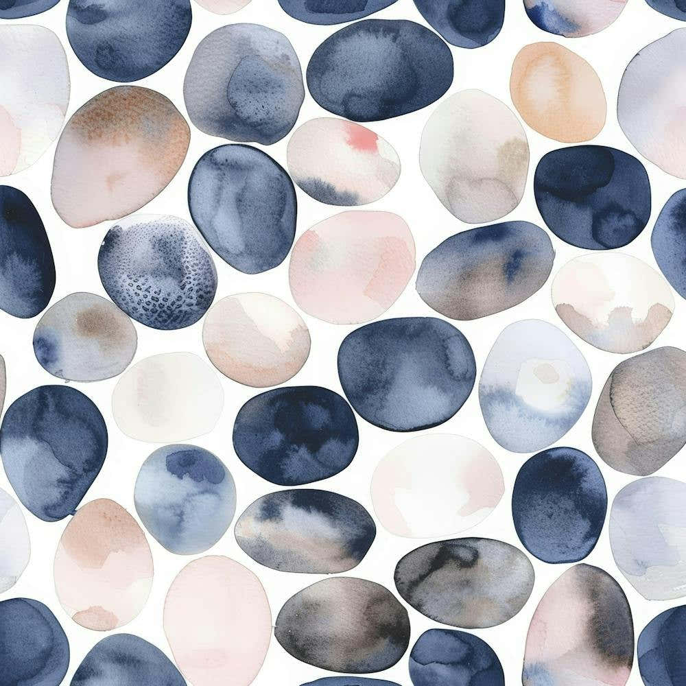 Watercolor Pebbles