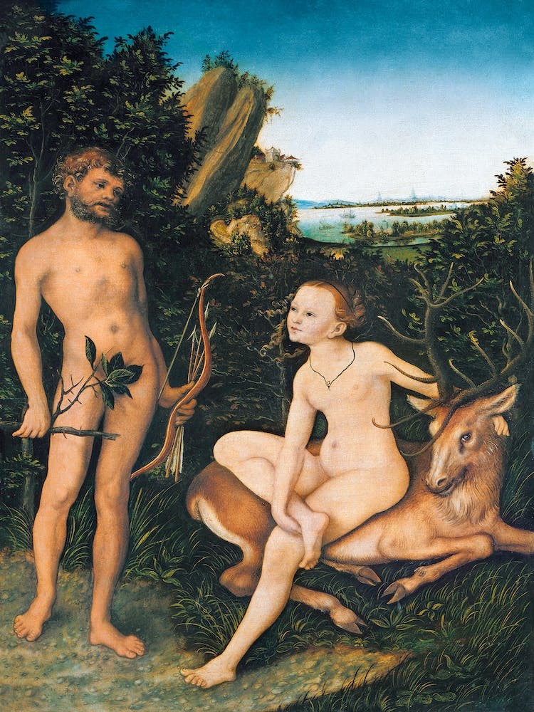 Apollo And Diana, Lucas Cranach