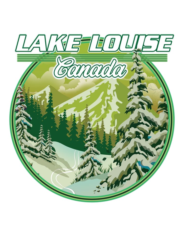lake Louise Canada travel poster