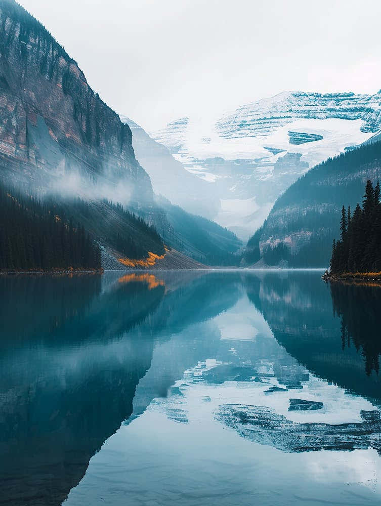 Reflections In Lake Banff