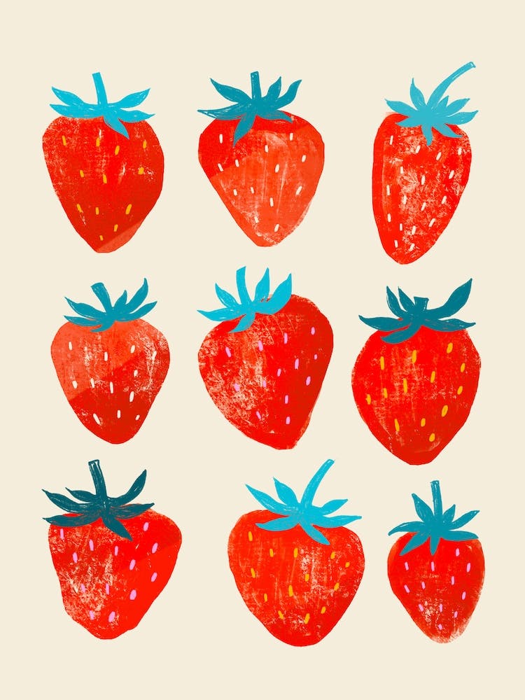 Minimalistic Strawberries