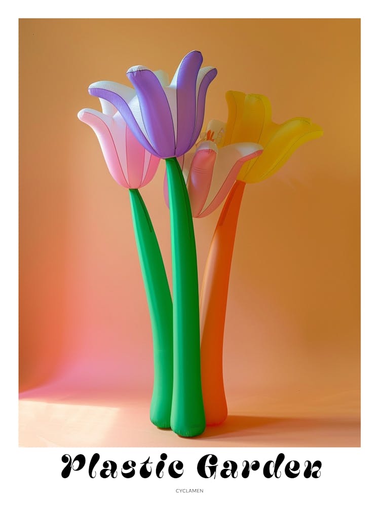 Dreamy Inflatable Flowers Poster Cyclamen 4
