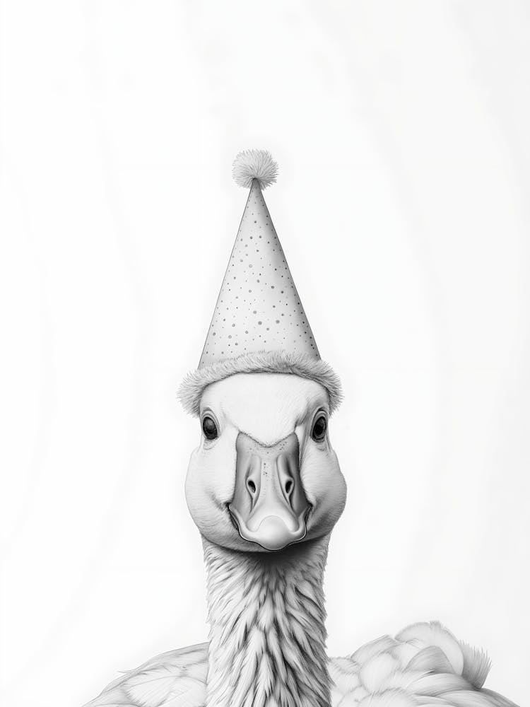 Goose In A Party Hat