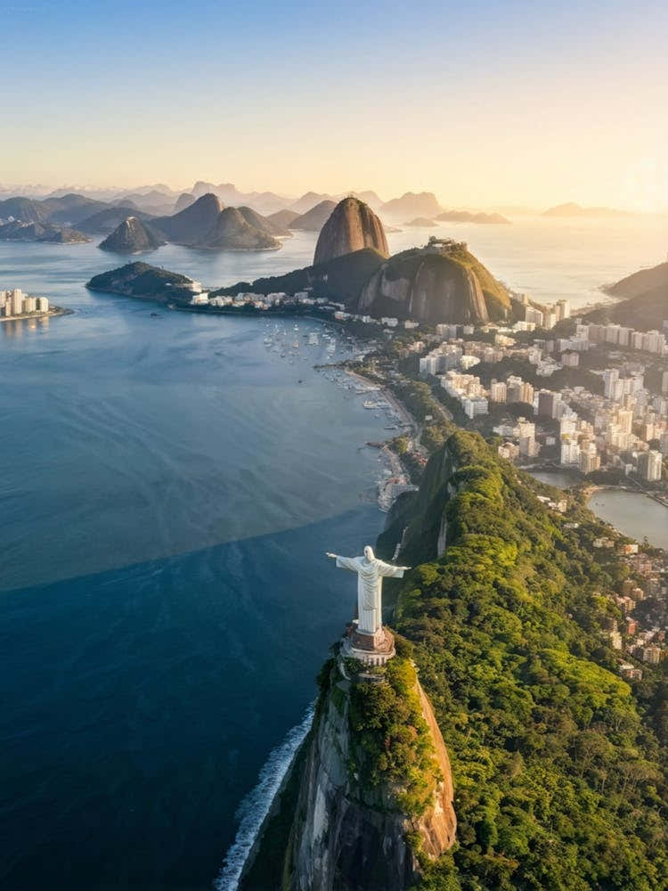 Aerial View Of Rio De Janeiro