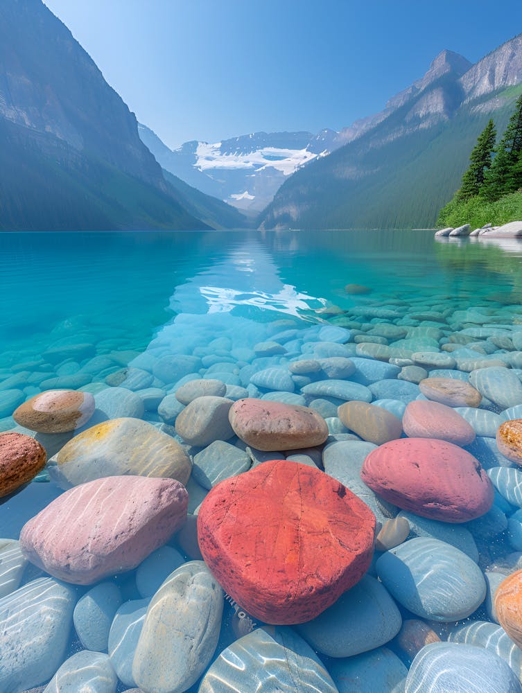 Rocky Lake In Alberta