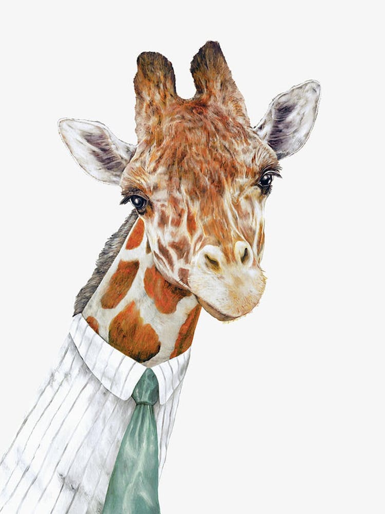 Giraffe In A Tie