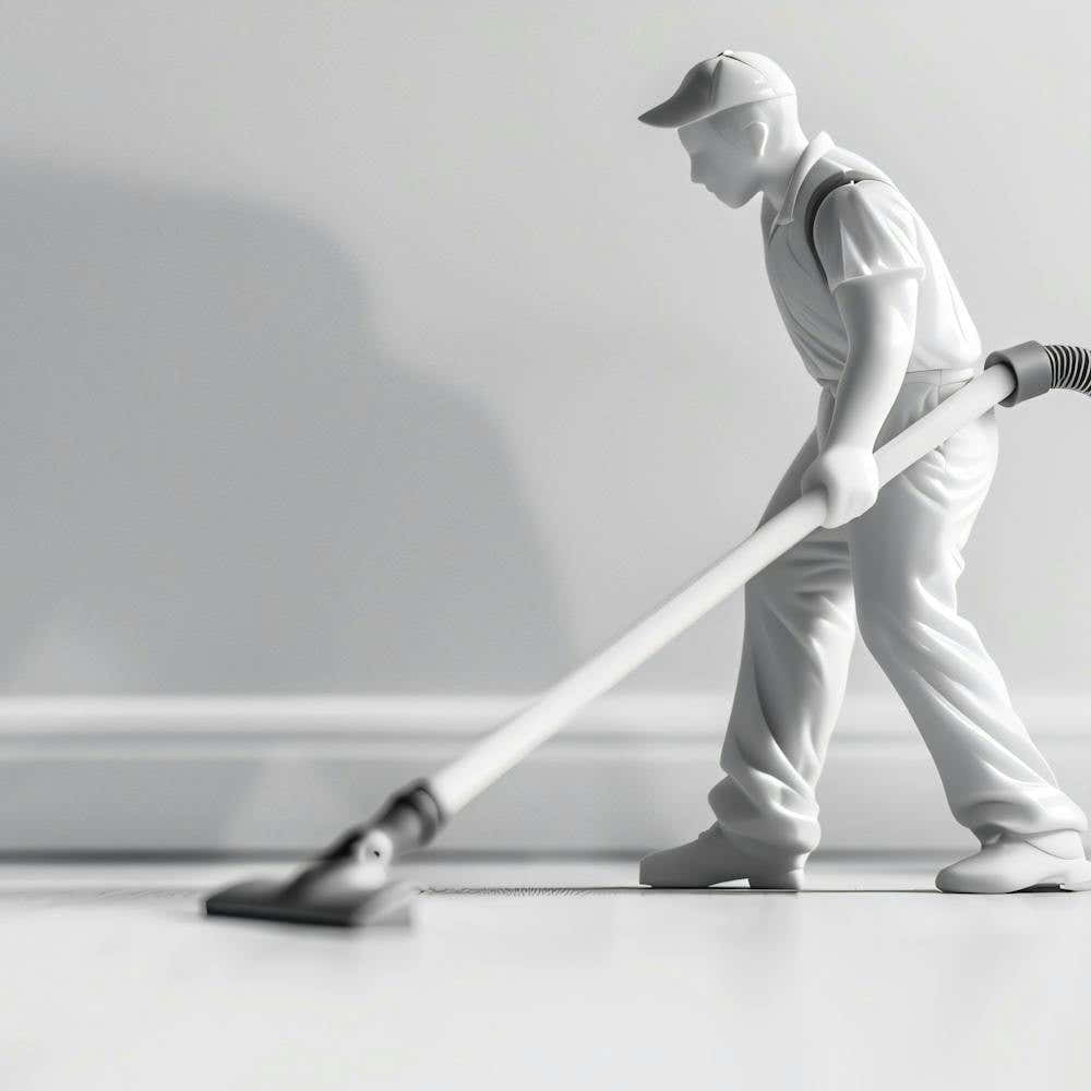 Portrait Of A Cleaning Man