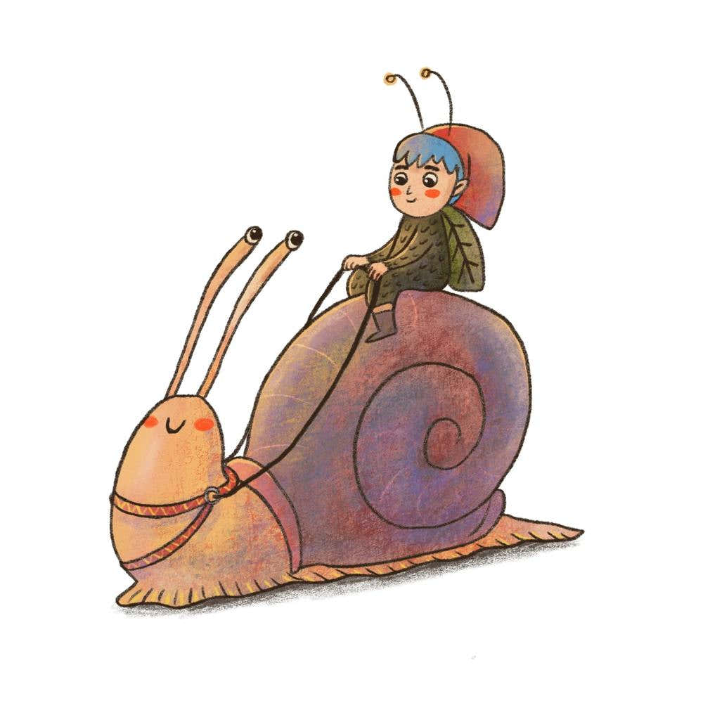 Snail Rider Friendship