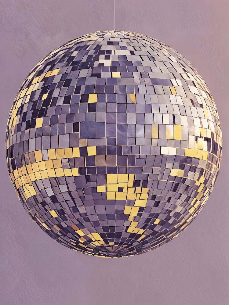 Lilac Disco Ball