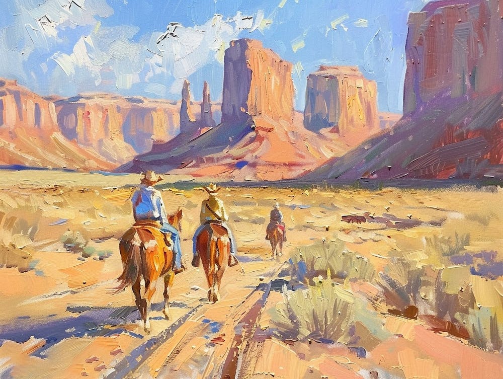 Cowboy In Monument Valley Arizona 5