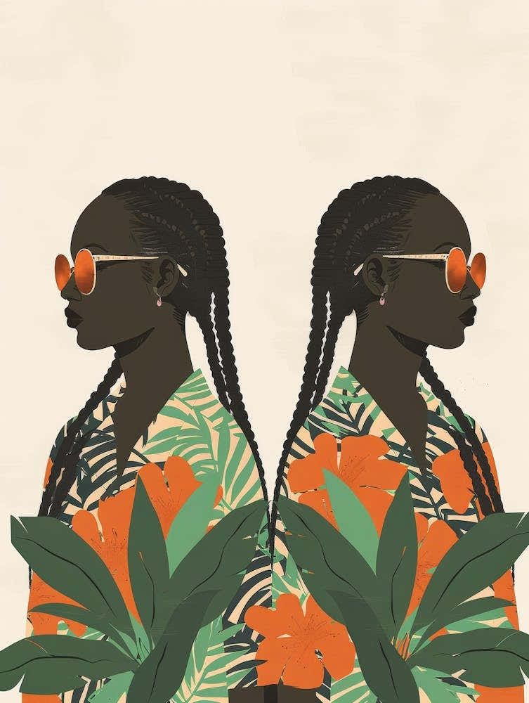 Two African Women In Sunglasses 3