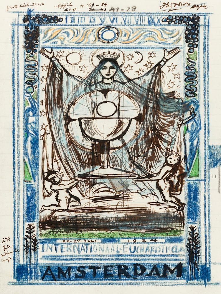 Design For A Poster For The International Eucharistic Congress, Jan Toorop