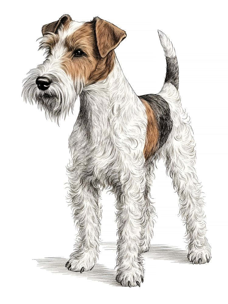 Wire Hair Fox Terrier Portrait 1