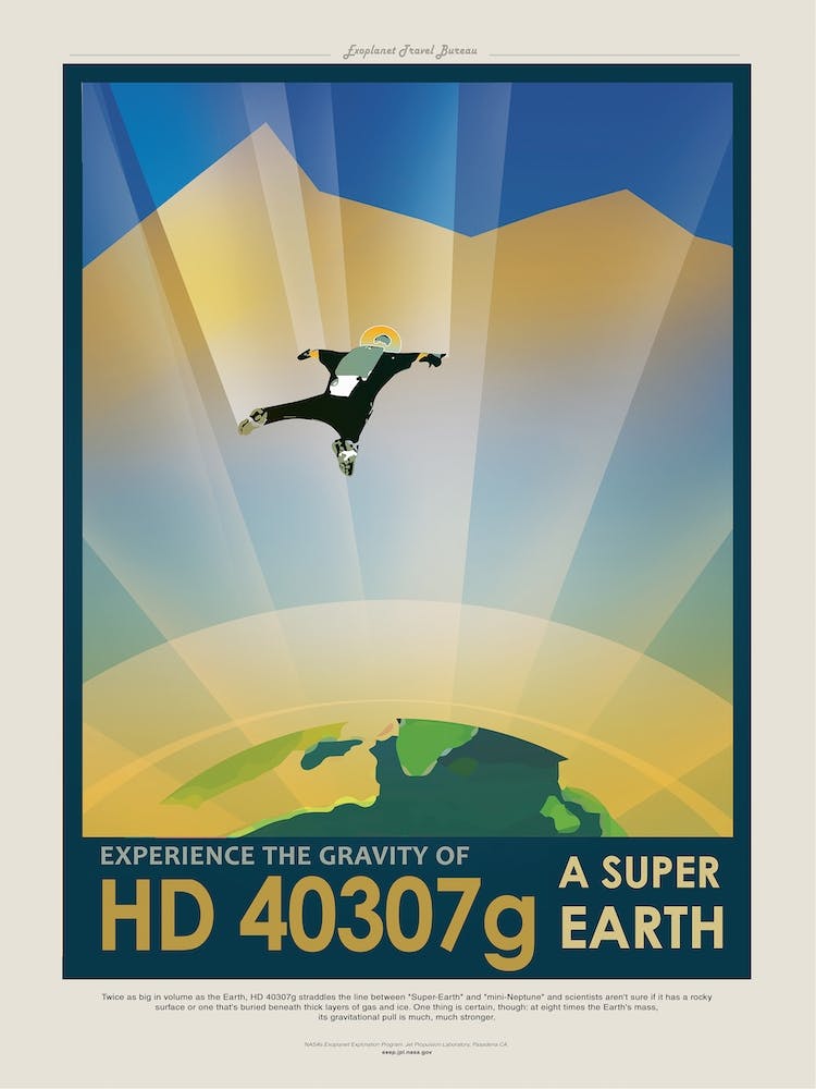 Hd 40307g Nasa Space Poster