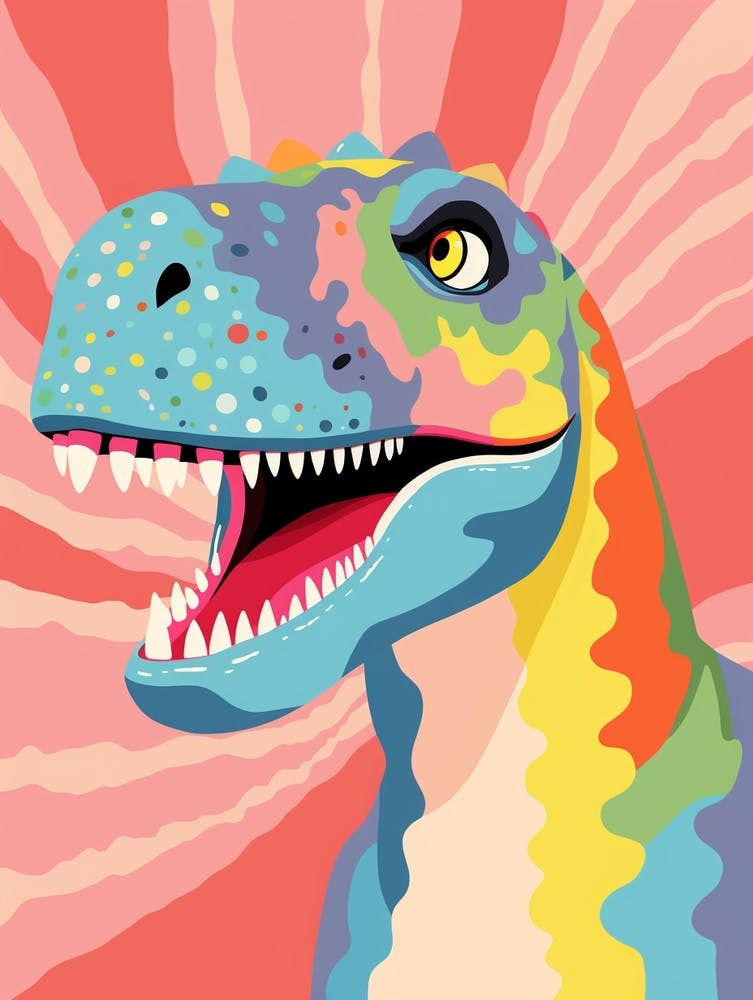 Colourful Dinosaur Gorgosaurus 4