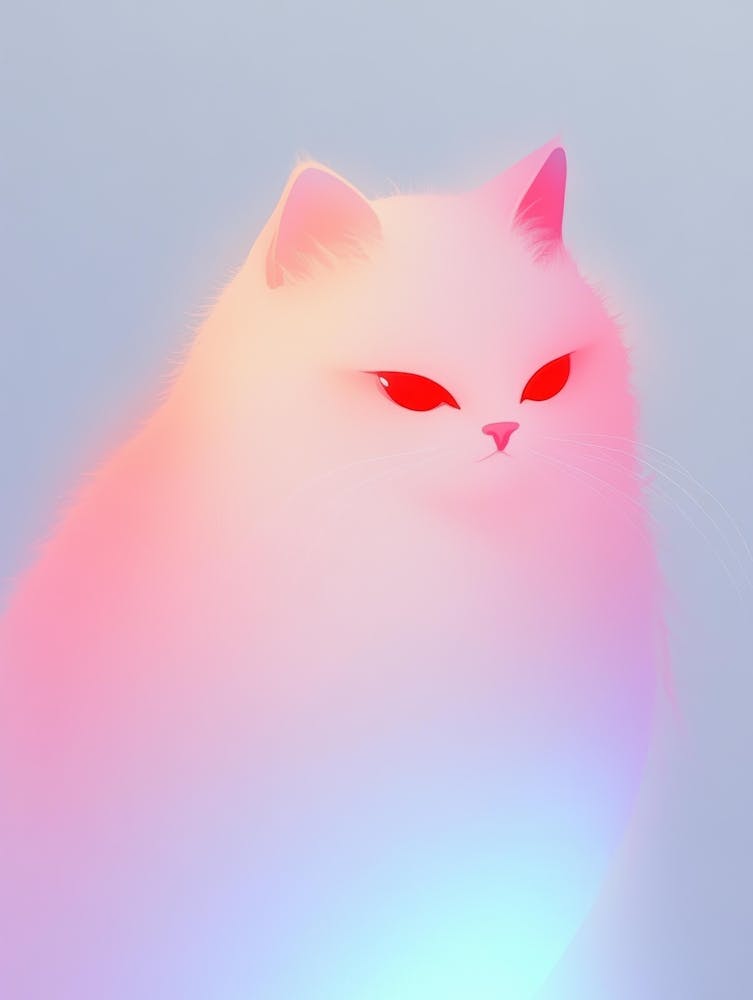 Cat With Glowing Eyes 3