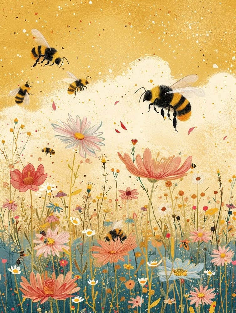 Andrena Bee Storybook Illustration 24