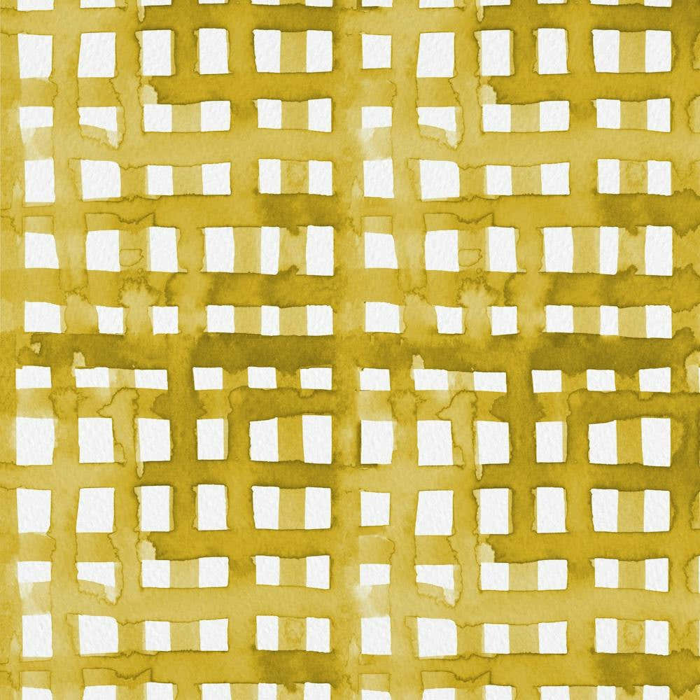 Watercolor Yellow Grid