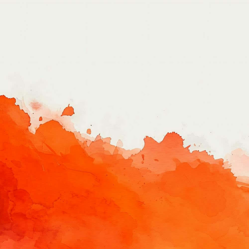 Abstract Orange Watercolor Background