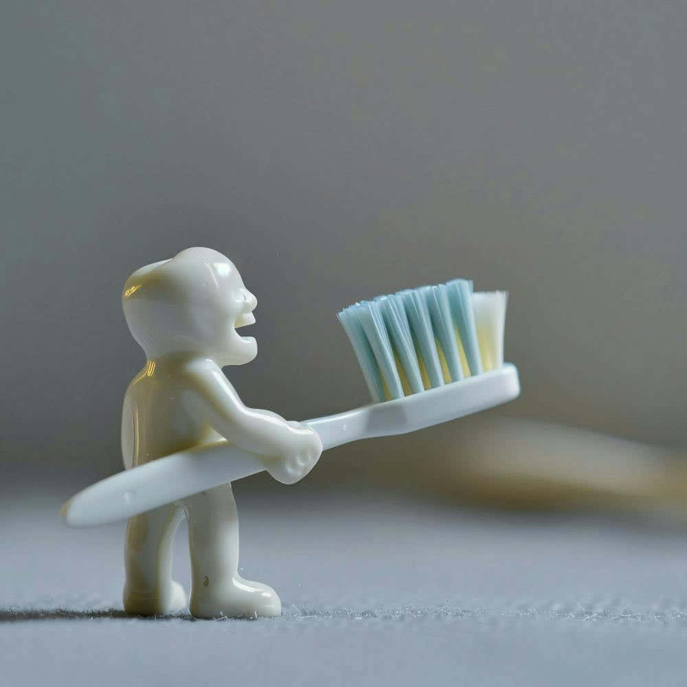 Toothbrush Figurine Holding