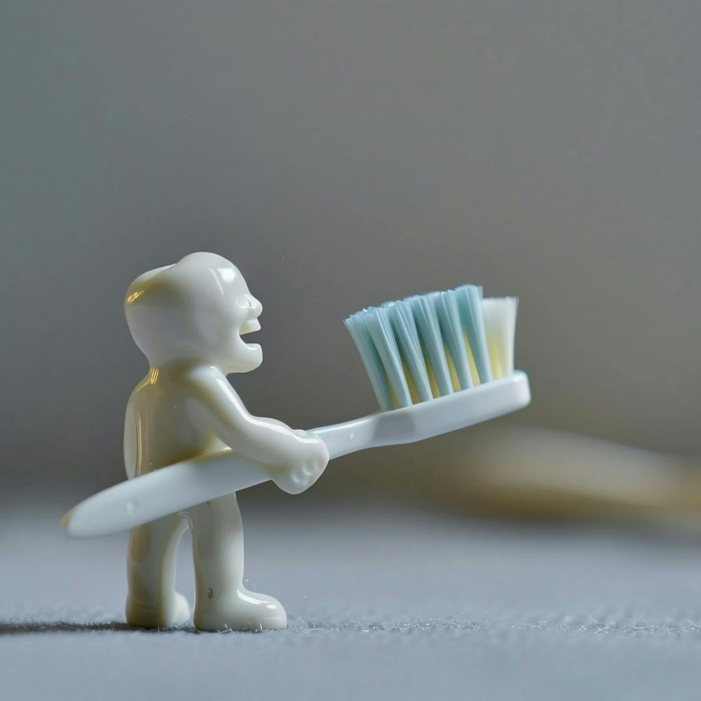Toothbrush Figurine Holding