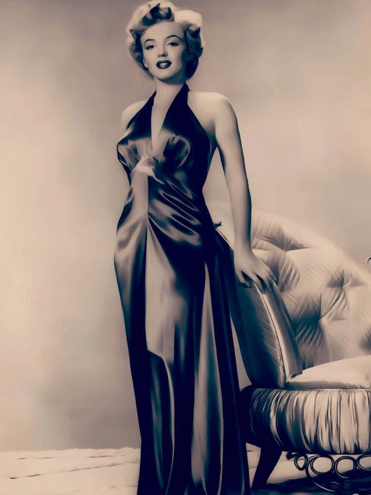 Marilyn Monroe In Black Dress