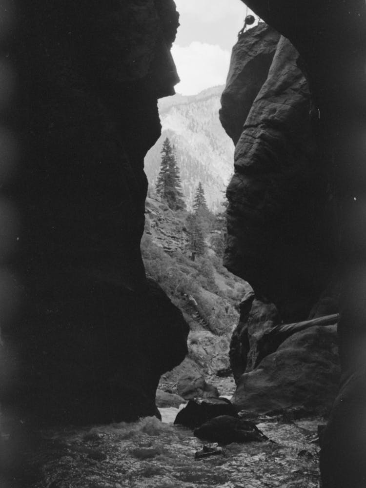 Untitled Photo, Possibly Related To Box Canyon Near Ouray, Colorado By Russell Lee