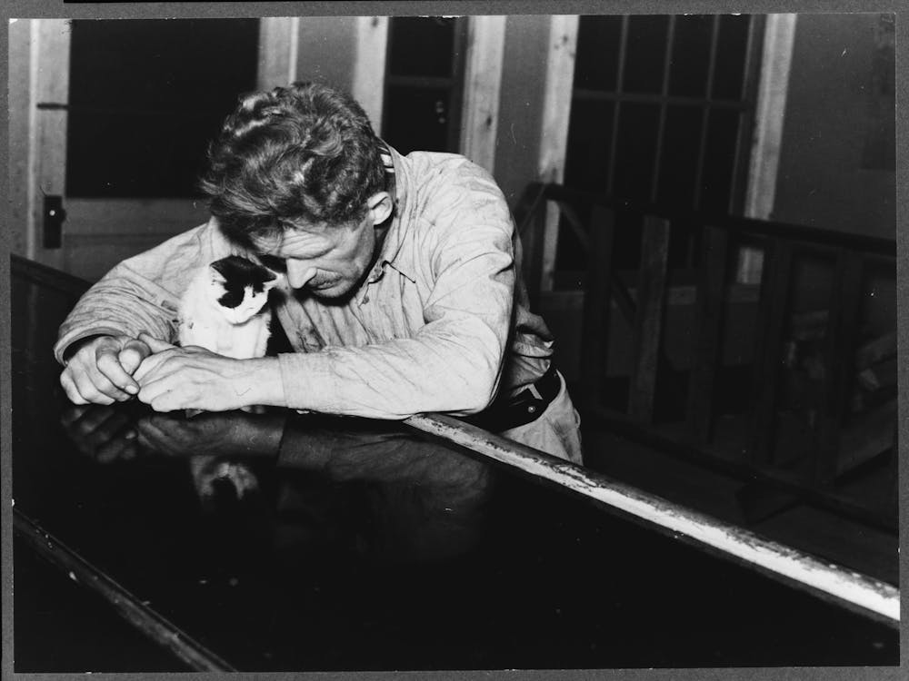 Man At The Bar On Saturday Night