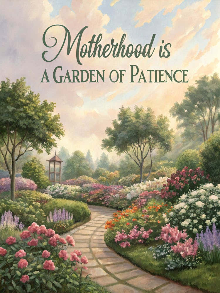 Motherhood Is A Garden Of Patience