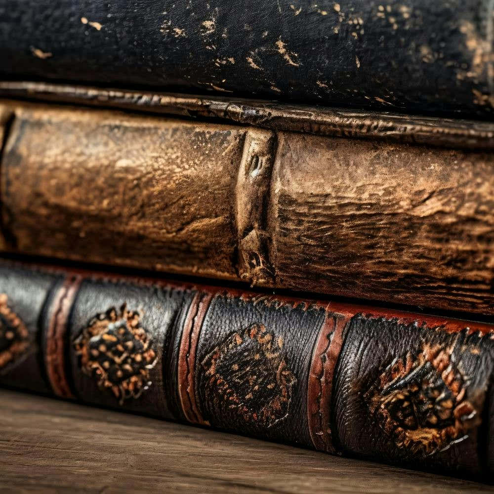 Old Books On A Wooden Table 2