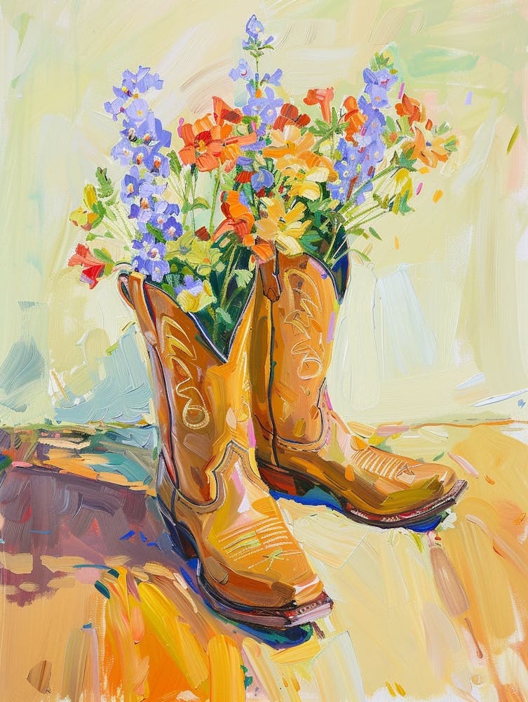 Cowboy Boots And Wildflowers Great Lobelia 2