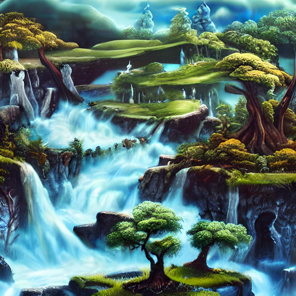 Beautiful Blue And Green Nature