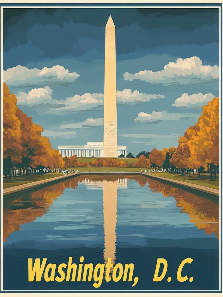 Aihrgdesign A Vintage Travel Poster Of Washington DC 3