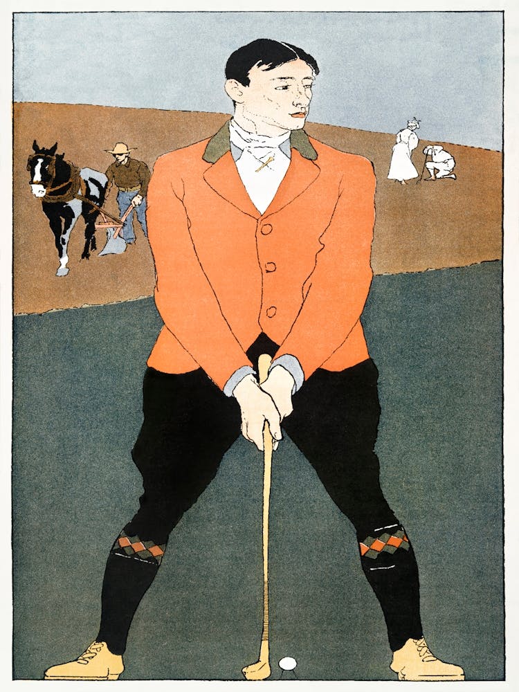 Golf Player (1898), Edward Penfield
