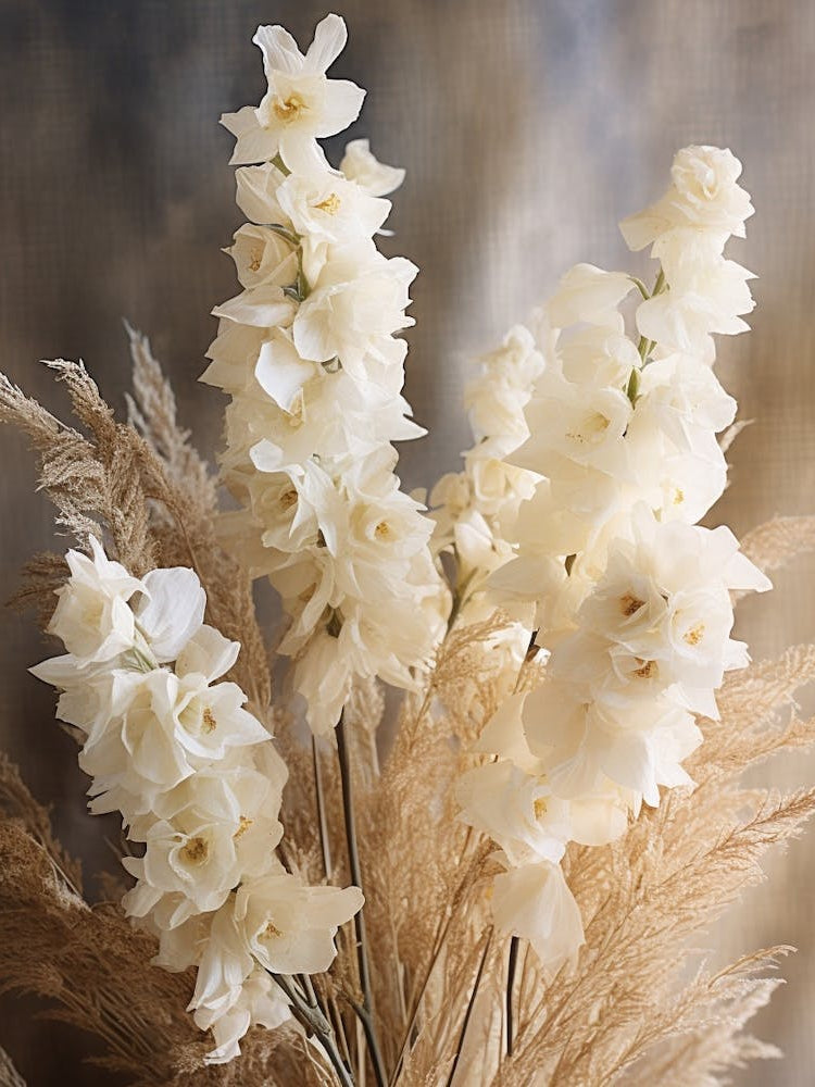 Boho Dried Flowers Delphinium 3
