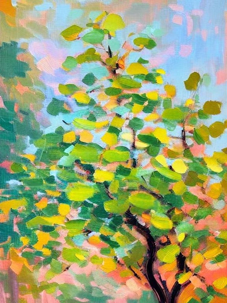 Money Tree Impressionist Painting