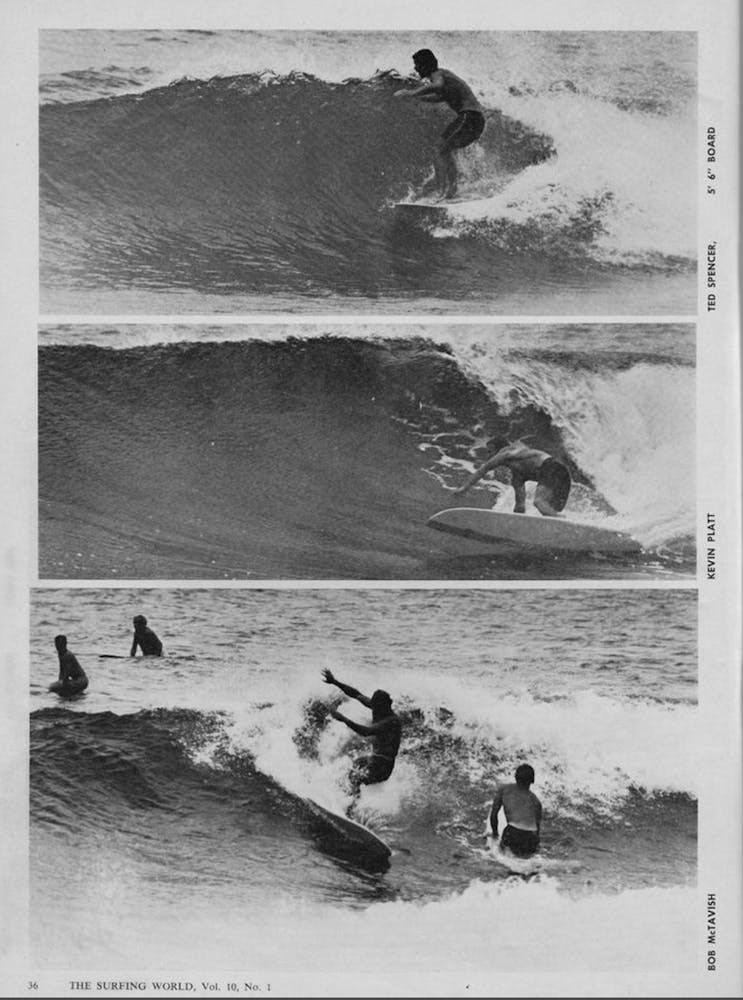 Four Surfers