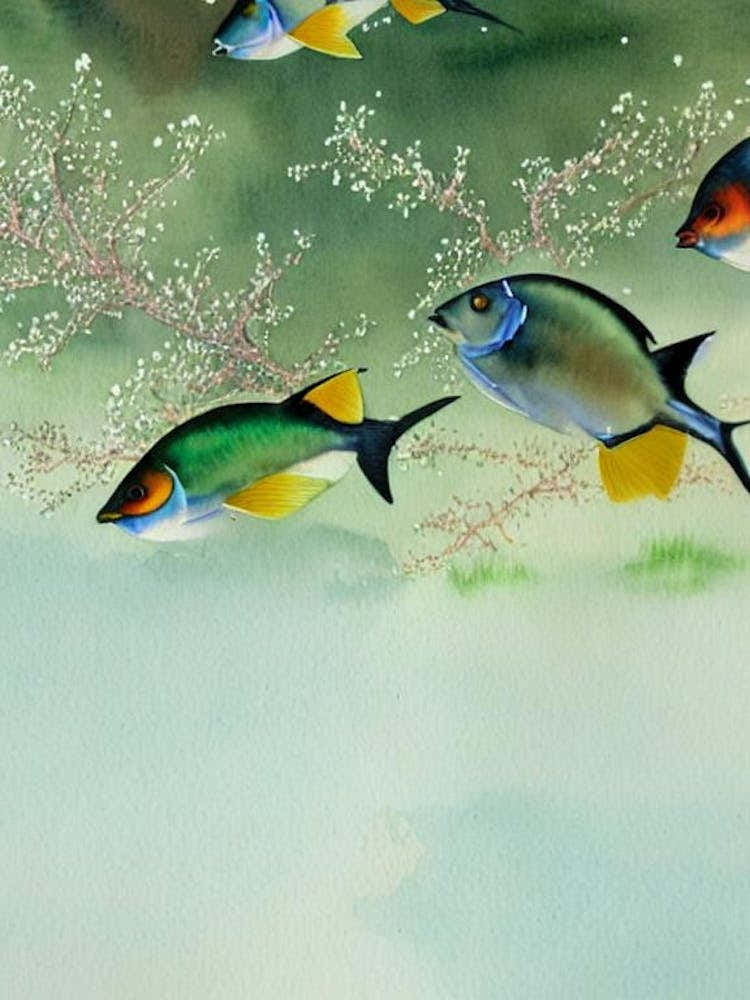 Surgeonfish Storybook Watercolour