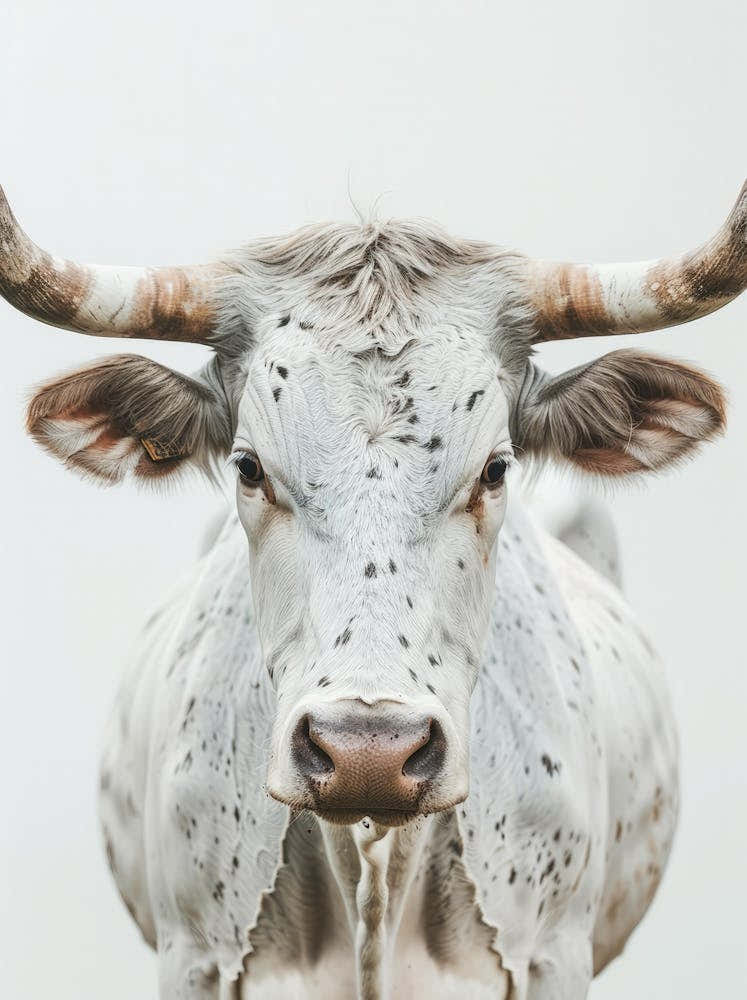 Longhorn Bull Portrait