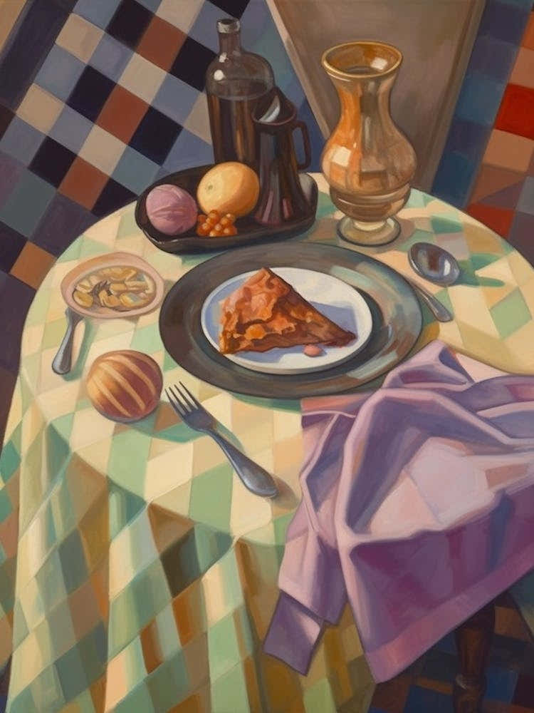 Parmigiana Di Melanzane Still Life Painting